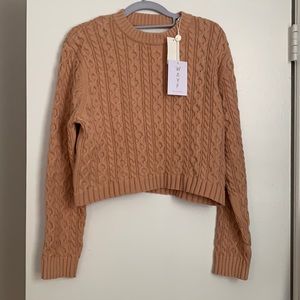 WAYF Preston Cotton open back sweater